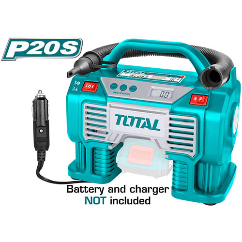 ເຄື່ອງສູບລົມອັດຕະໂນມັດ 20V 11BAR TOTAL ລຸ້ນ TACLI2002